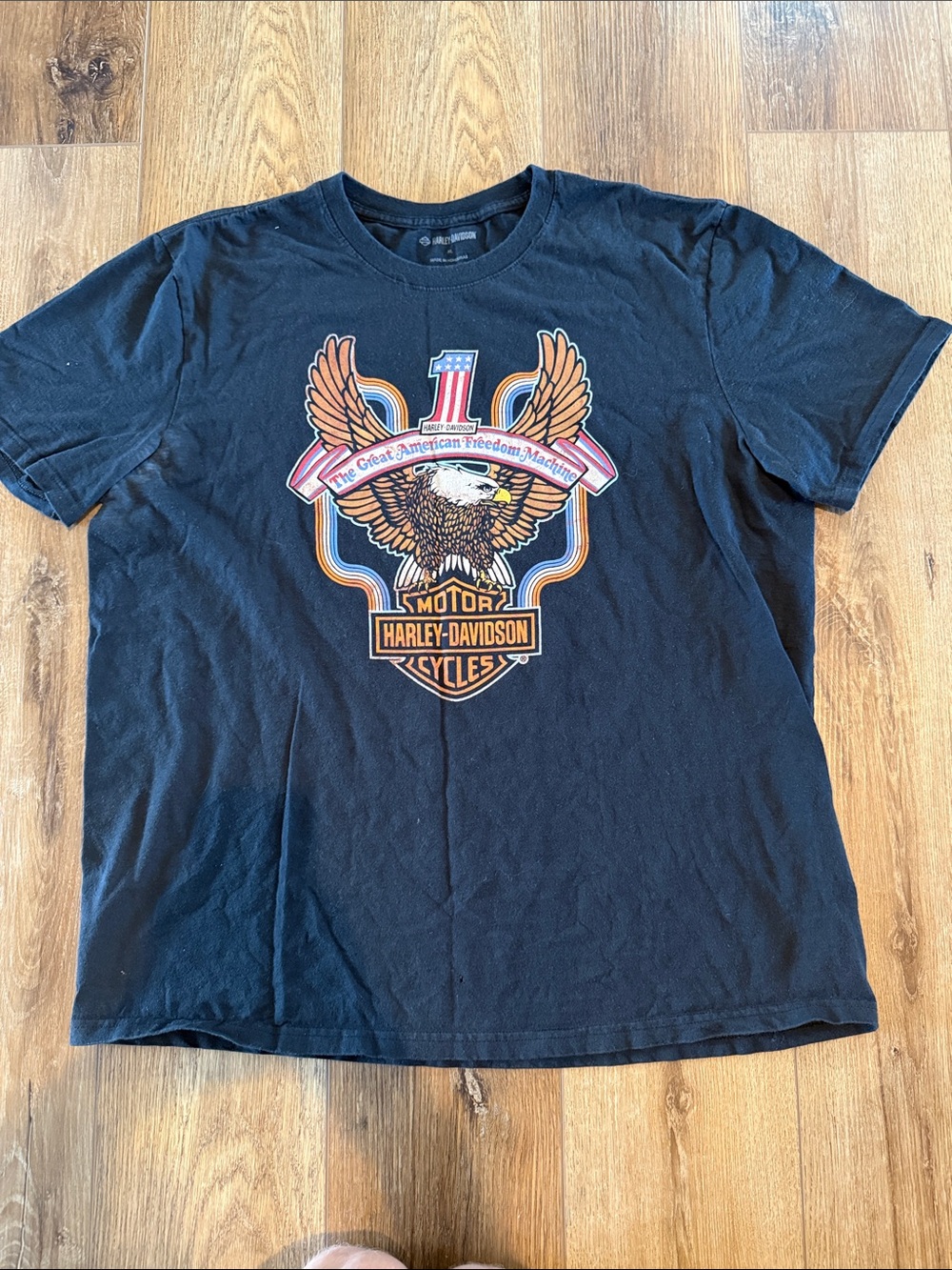 Harley-Davidson Black Graphic Eagle Shield Tee